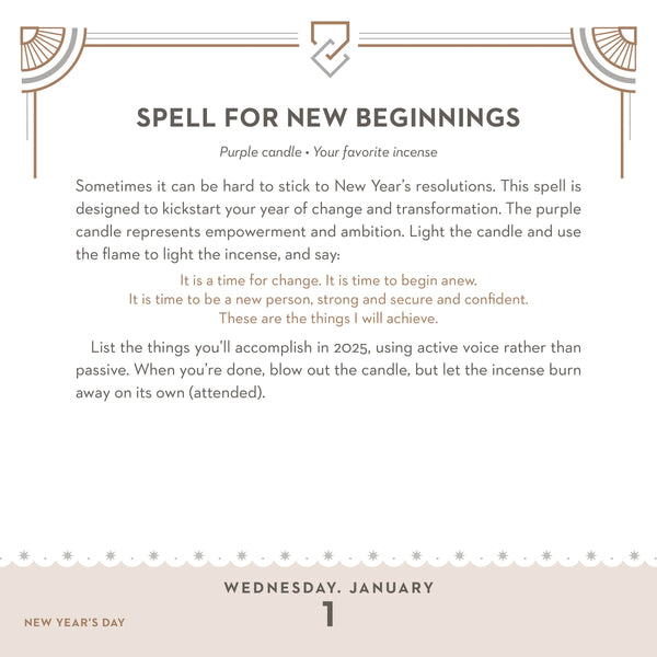 365 Daily Spells 2025 Day-to-Day Calendar