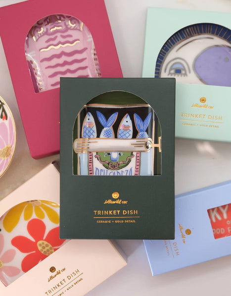 Tibetan Tiger Porcelain Trinket Dish