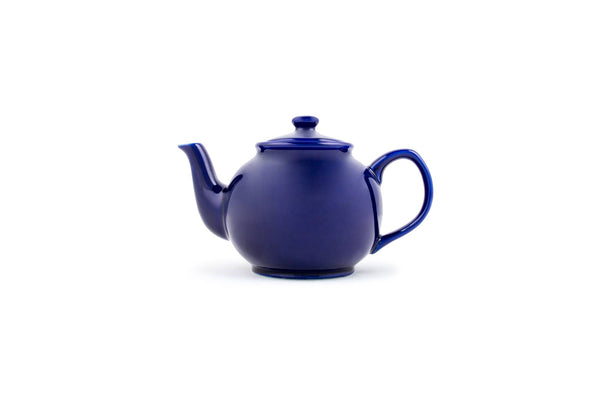Fox Run Earthenware Teapot, Blue, 37-Ounce