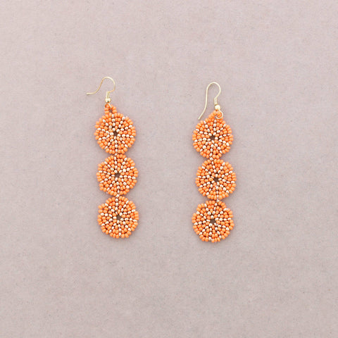 Sun Medallion Bead Earrings