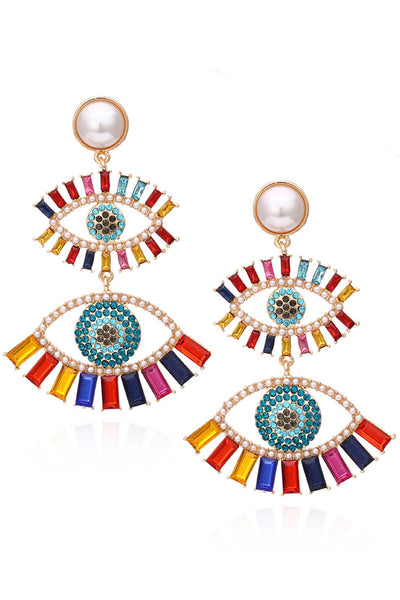 Multilayer Against Evil Eyes Earrings E2975