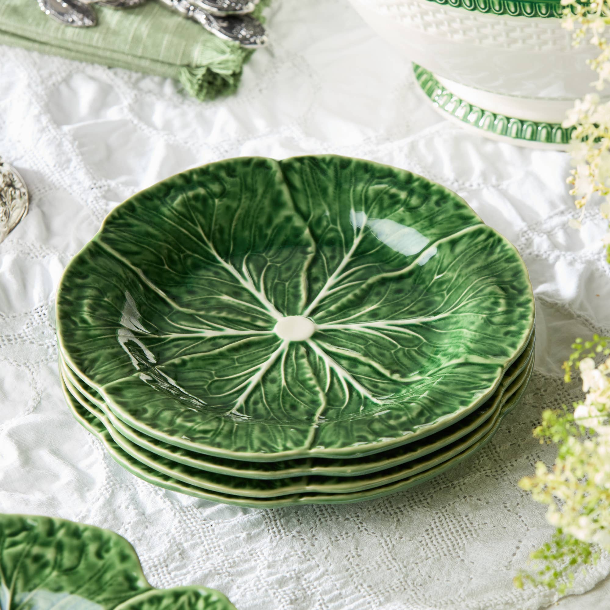 Cabbage Tableware Le Jardin Cabbage 3-D Salad Plate 9in - Bottom of the Cup