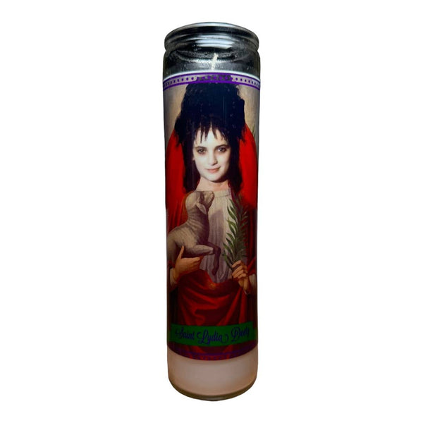 Lydia Deetz BeetleJuice Devotional Prayer Saint Candle