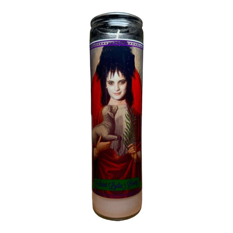 Lydia Deetz BeetleJuice Devotional Prayer Saint Candle