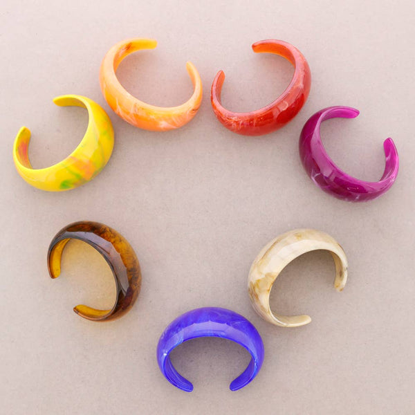 Rigid Open Resin Bracelet