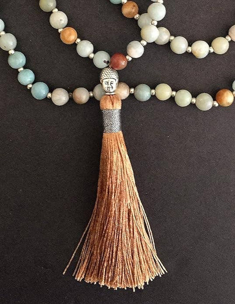 Amazonite Mala Prayer Necklace Bracelet 108 Gemstones