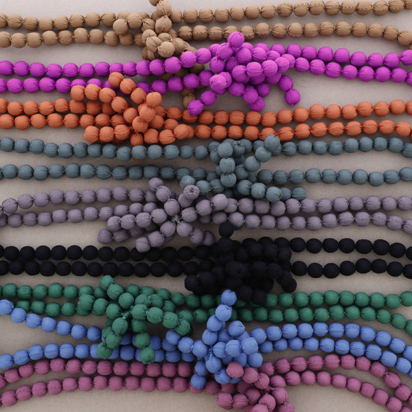 Long Necklace with Coated Beads