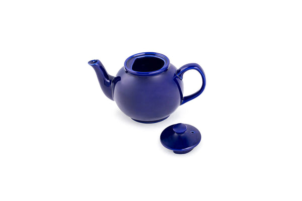 Fox Run Earthenware Teapot, Blue, 37-Ounce