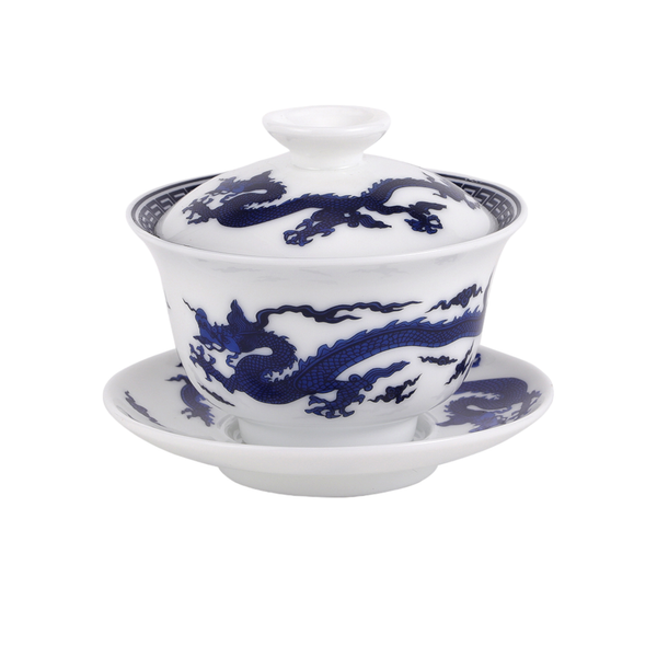 Gaiwan Tea Brewing Cup with Lid Oriental Dragon (1/80)