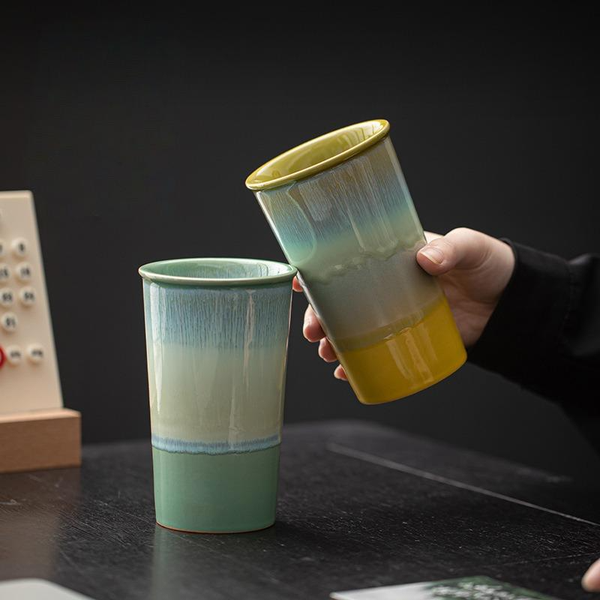 Gohobi Flow Glaze Ceramic Large Cup