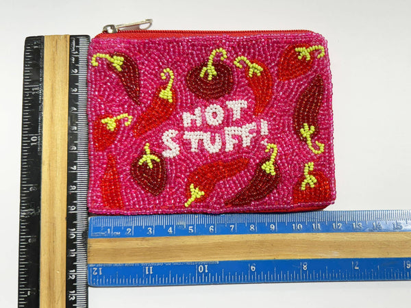 QUEEN Beaded Mani Coin Purse