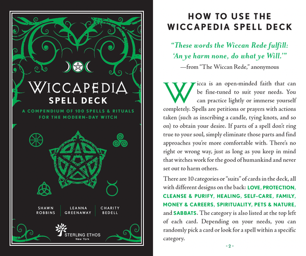 Wiccapedia Spell Deck by Leanna Greenaway