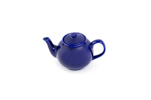 Fox Run Earthenware Teapot, Blue, 37-Ounce