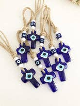Cross Evil Eye Wall Hanging, Evil Eye Home Decor, Religious