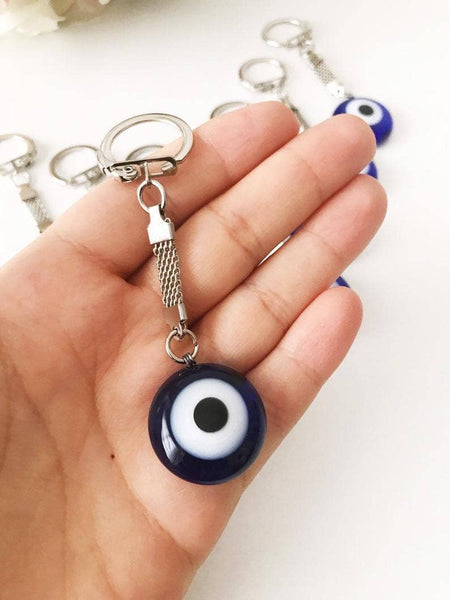 Greek Evil Eye Plain Keychain