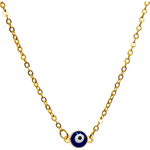 Evil Eye Protection Necklace - Mini Evil Eye - Gold (Each)