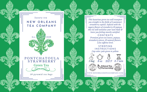 Ponchatoula Strawberry (Pyramid Tea Bags)