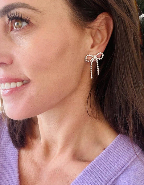 Crystal Bow Studs