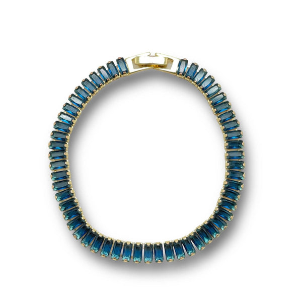 Gold filled Tennis Crystal Bracelet  - 4 color choices