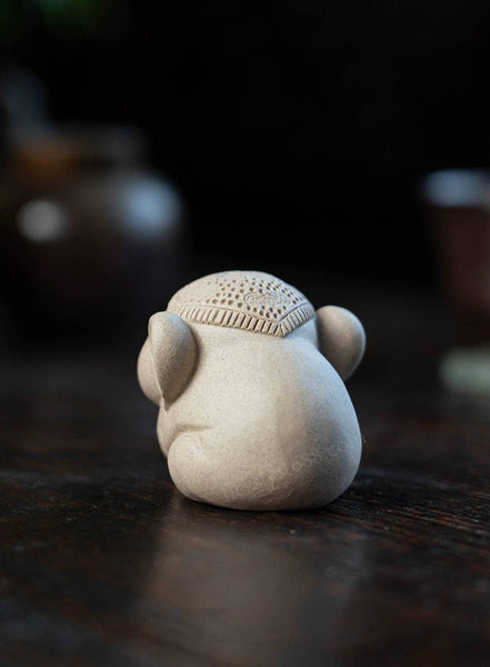 Gohobi Handmade Ceramic YiXing Clay Elephant Ornament Tea
