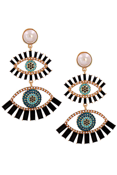 Multilayer Against Evil Eyes Earrings E2975