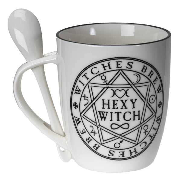 13801 Hexy Witch Mug & Spoon Set for Coffee/Tea C/24