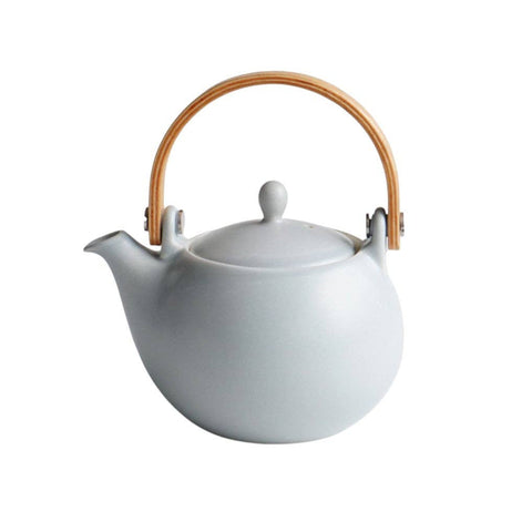 Saliu Yui 10oz Minoware Porcelain Teapot Gray JP (1/36)