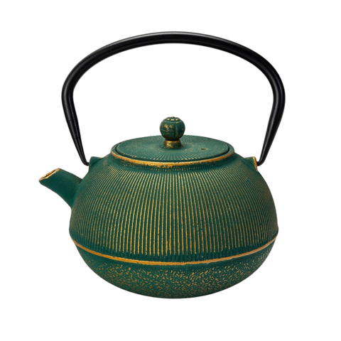 Tokusa Green 27oz Cast Iron Tea Pot (1/8)
