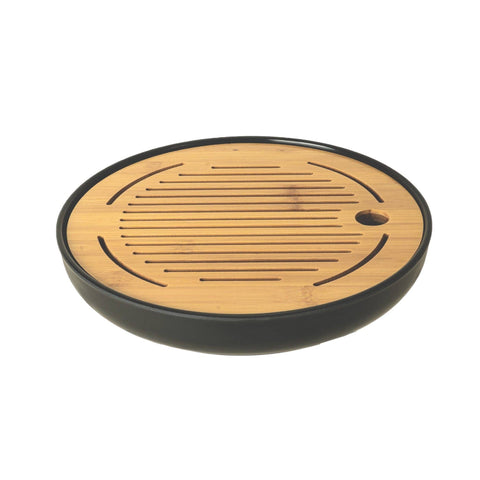 10"D Circular Tea Tray With Drip Tray (1/20)