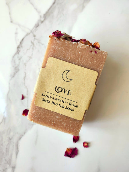Sandalwood + Rose Organic Shea Butter Love Soap