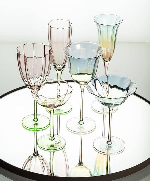 Flower Look Wine Glass-8.5"H(13oz)