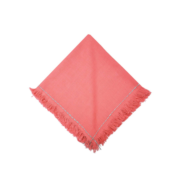 SALE Cheryl Solid Fringe Napkin Set 4