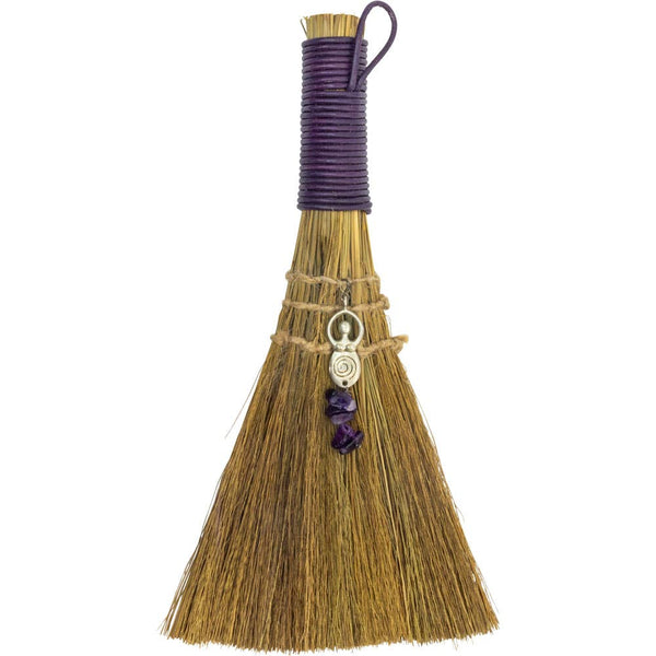Wicca Broom - Goddess w/ Amethyst (Each)