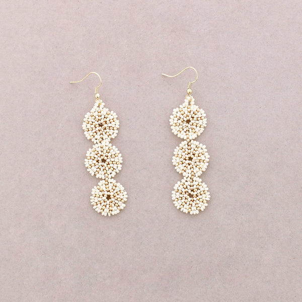 Sun Medallion Bead Earrings