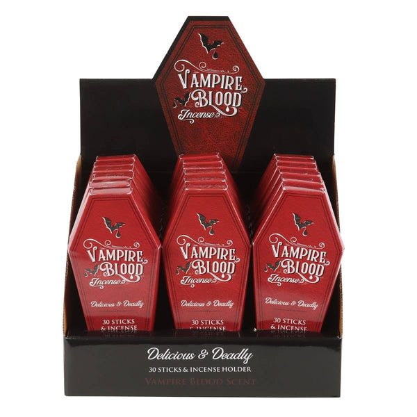 15819 18PC Vampire Blood Coffin Incense Display Pack