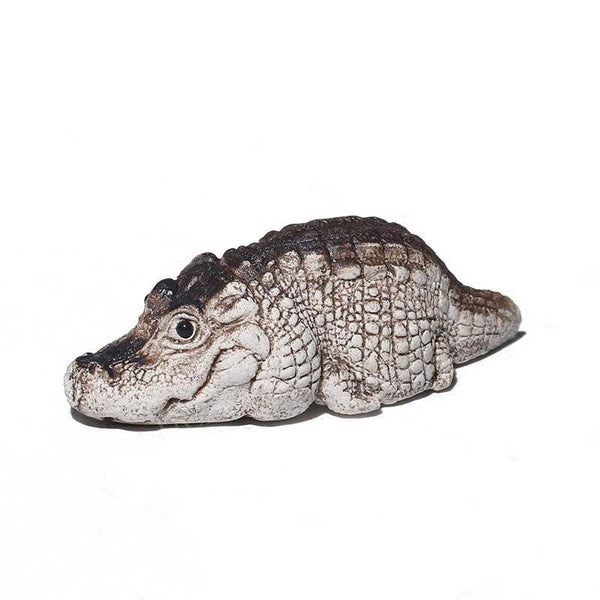 Gohobi Handmade Ceramic YiXing Clay Laying Crocodile