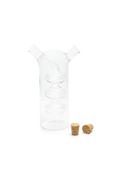 Fox Run Oil and Vinegar Glass Bottle, Bubbles, 8.5-Ounce