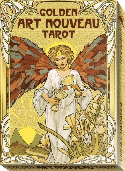 Golden Art Nouveau Tarot Grand Trumps 22 Cards Lo Scarabeo