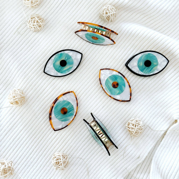 Evil Eye Hair Claw Clip, Acetate Hair Clip, Hair Accessories