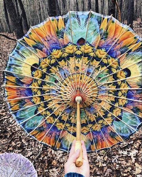Feather Kaleidoscope Parasol