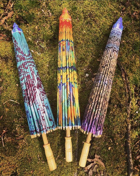 Feather Kaleidoscope Parasol
