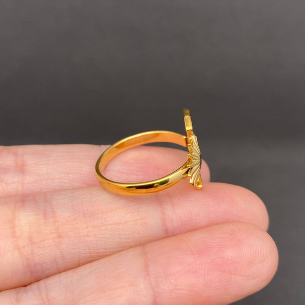 Star Moon 18K Gold Plated Stainless Steel Ring - FGS/MS