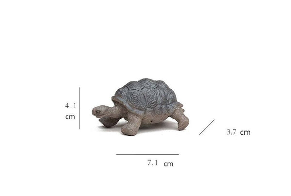 Gohobi Handmade Ceramic YiXing Clay Land Turtle Ornament Tea