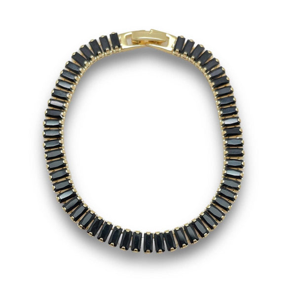 Gold filled Tennis Crystal Bracelet  - 4 color choices