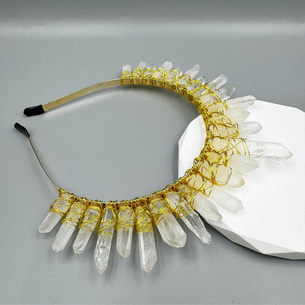 Irregular Quartz Wrap Headband
