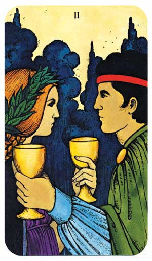 Morgan Greer Tarot Deck - Two of Cups