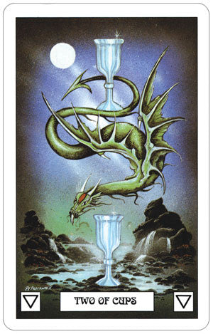 Dragon Tarot - Two of Cups