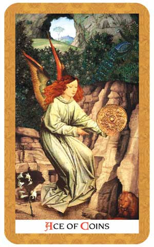 Golden Tarot - Ace of Coins