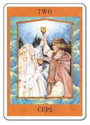 Goddess Tarot -Two of Cups