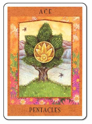 Goddess Tarot - Ace of Pentacles